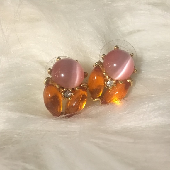 Banana Republic Jewelry - 💜 Banana Republic I Amber and Pink stud earrings